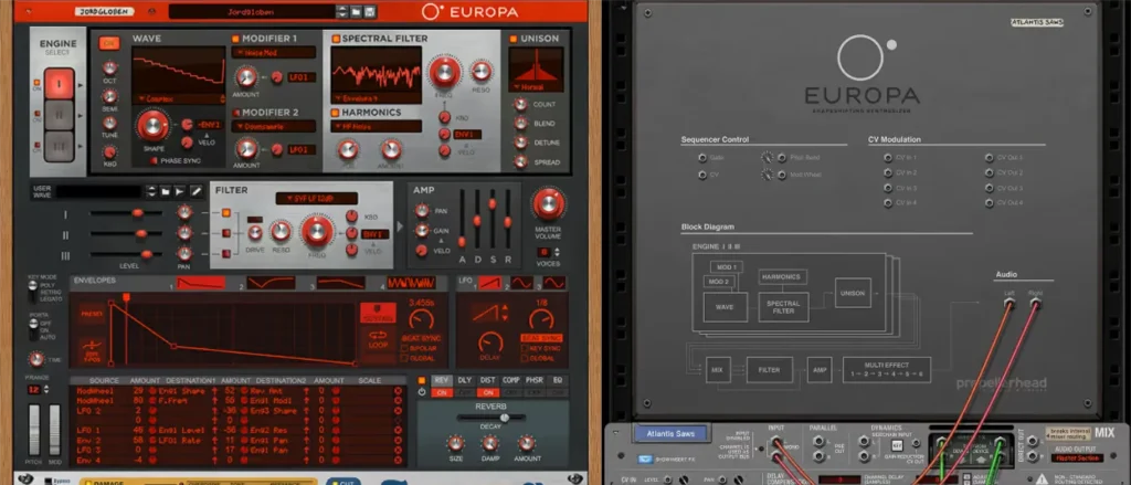 Reason Studios, vista de Reason Rack | Reason en Español